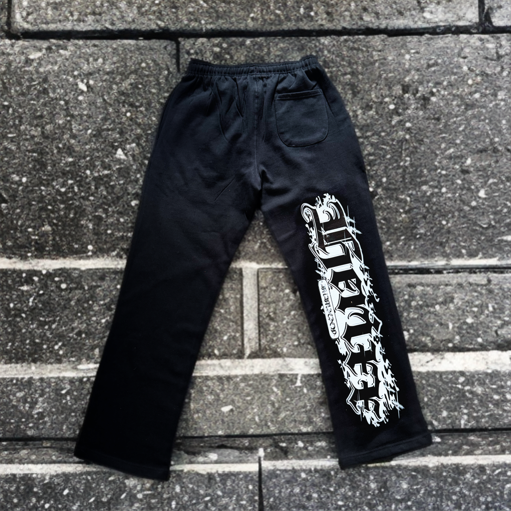 HERITAGE XX (HERIXX) JACKPOT COLLECTION 777 Rhinestone Black Sweatpants